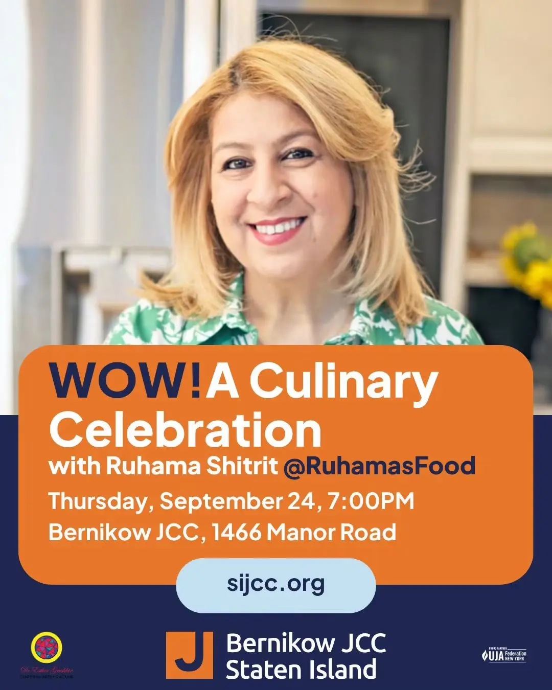 WOW! A Culinary Celebration with Ruhama Shitrit flyer