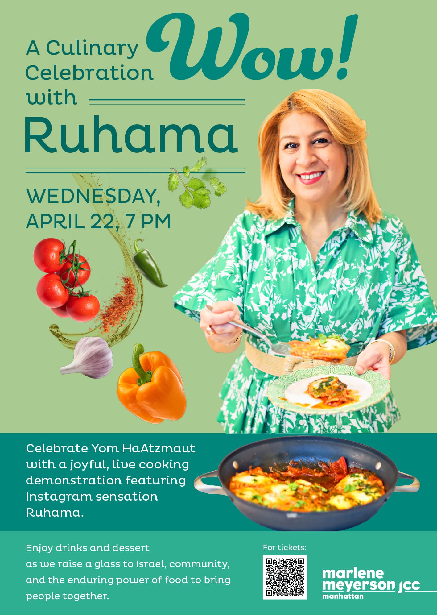 WOW! A Culinary Celebration with Ruhama flyer